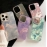 Advanced tin foil pattern iPhone 15 case with 14 promax protective cover, 13 electroplating, and 12 diamond stickers 11 couple styles