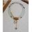 Fashionable retro colored dripping oil natural stone bead necklace for women, versatile, high-end, niche necklace