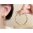 Circle earrings for women, light luxury and high-end, suitable for big face earrings, simple temperament, circle earrings accessories