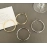Circle earrings for women, light luxury and high-end, suitable for big face earrings, simple temperament, circle earrings accessories