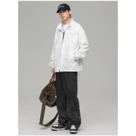Men's clothing 2024 new autumn collection Hong Kong style trendy jacquard craft jacket jacket for men