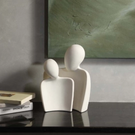 Minimalist Embrace Couple Art Ceramic Decor Wine Cabinet Living Room Entrance TV Cabinet Home Creative Soft Decoration