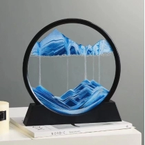 3D Flowing Sand Painting Living Room Decoration Cross border Creative 3D Stereoscopic Hourglass Painting Dynamic Landscape Decoration Home Gift
