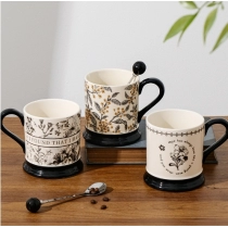 Vintage ceramic mug, niche design, drinking cup, office coffee cup, high-end feel, gift giving Classical Cup