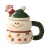 Creative Christmas Ceramic Cup Cartoon Snowman Makeup Gift Box Large Capacity Water Cup Gift Box for Girls Christmas Gift