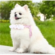 Lace cat outdoor leash, small dog anti slip chest harness, all season universal breathable pet supplies