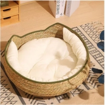 Cat Nest Four Seasons Universal Cat Scratch Board Pet Nest Vine Weaving Removable Washable Grass Weaving Pet Cat Cat Supplies