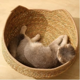 Cat Nest Four Seasons Universal Cat Scratch Board Pet Nest Vine Weaving Removable Washable Grass Weaving Pet Cat Cat Supplies