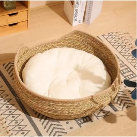 Cat Nest Four Seasons Universal Cat Scratch Board Pet Nest Vine Weaving Removable Washable Grass Weaving Pet Cat Cat Supplies