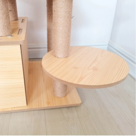Pet Nest Large Cat Crawler Imitation Solid Wood Cat Nest Simple Cat Scratch Board