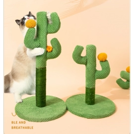 Cactus cat scratching board, sisal cat scratching pole, pet cat climbing frame, cat toy supplies, scratch claws, scratch itching, 