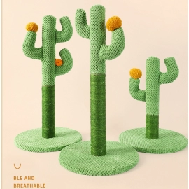 Cactus cat scratching board, sisal cat scratching pole, pet cat climbing frame, cat toy supplies, scratch claws, scratch itching, 