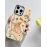 Fun cartoon electroplated frame, drip glue blue diamond giraffe, Apple 14 phone case, 15promax transparent, 12 soft edges